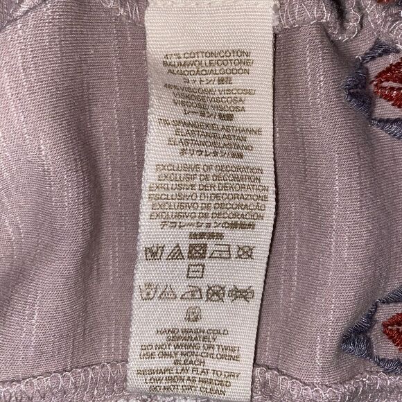 Free People Embroidered Cotton Viscose Mini Dress Tribal Accents Size XS - Picture 3 of 5